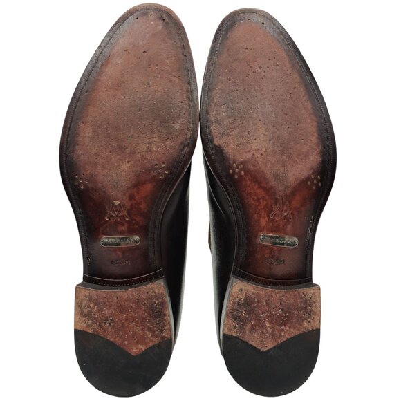 Mezlan Spain Brown Leather Suede Medallion Toe Oxfords Men's 10.5M Dress Shoes - Picture 3 of 11